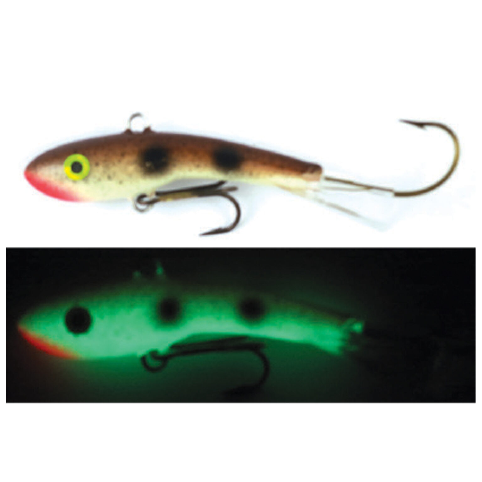 Esca Moonshine Super Glow Shiver Minnow Taglia 3: Per Pesca A